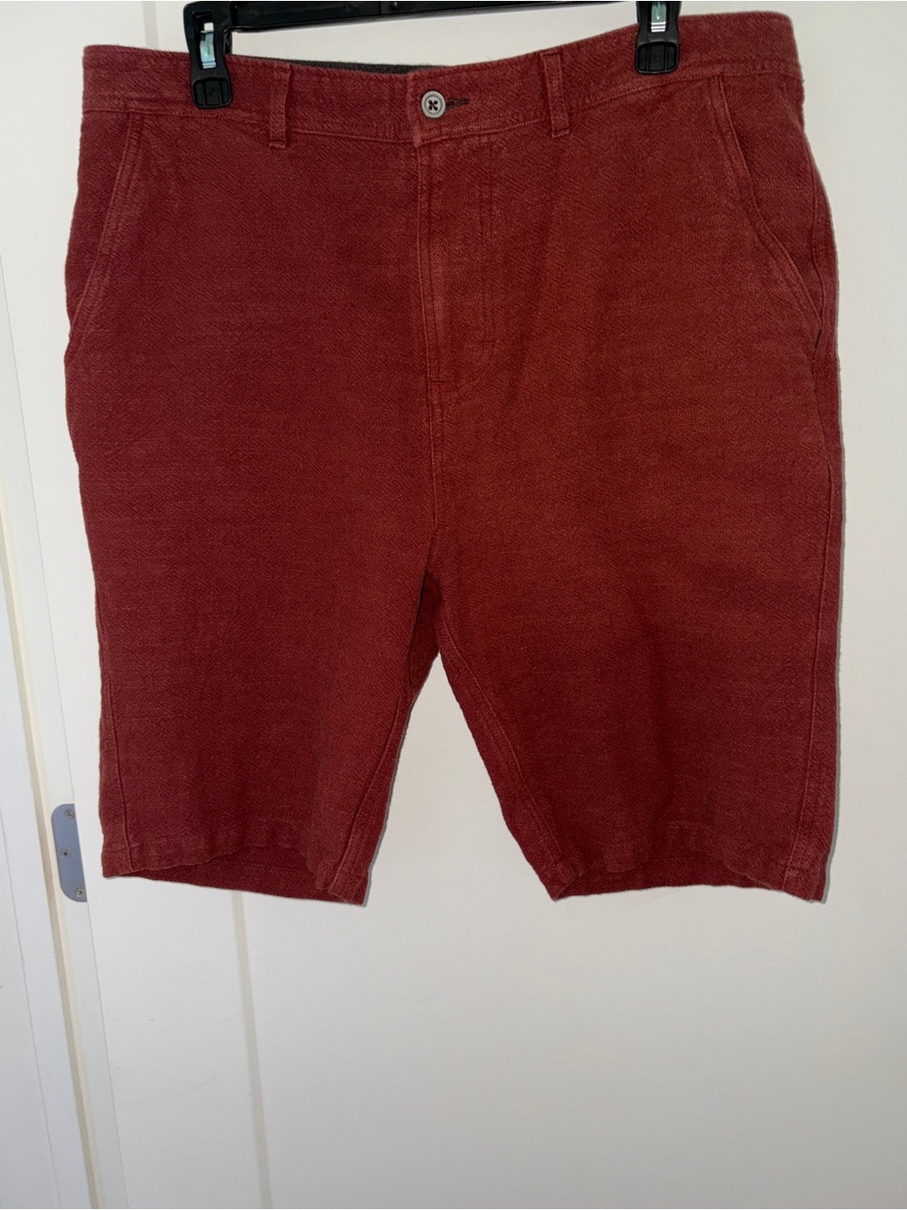 Carbon2Cobalt textured linen blend shorts sz 34 EUC